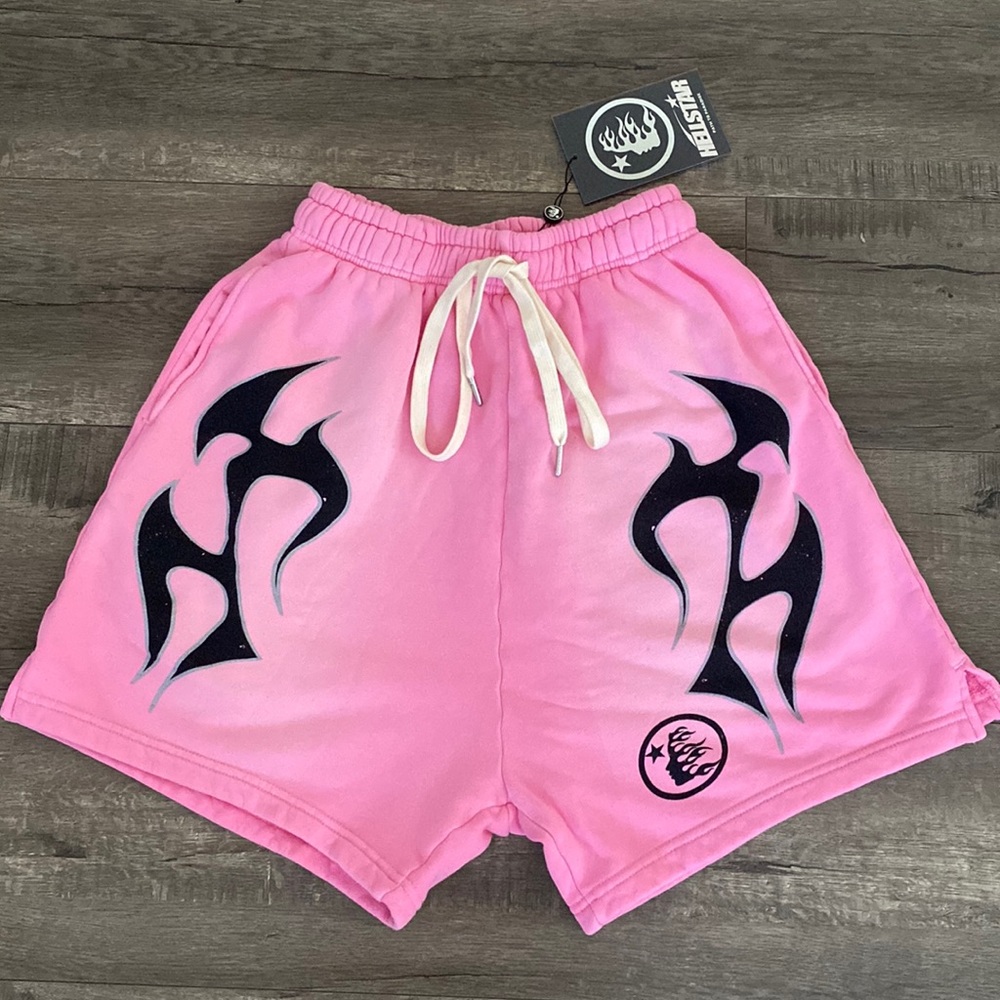 Hellstar Flame Shorts Pink Size Small